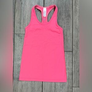 ivivva by lululemon pink racerback tank, girls size 7